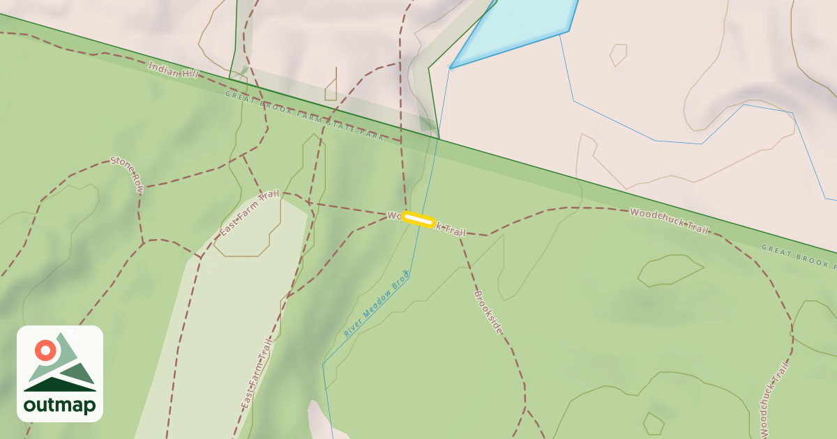 Map of Woodchuck Trail
