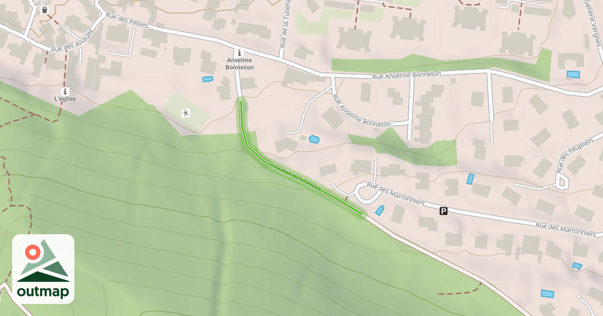 Map of Chemin des Pellets