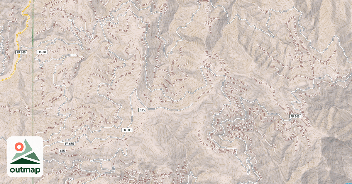Map of JUNE SADDLE