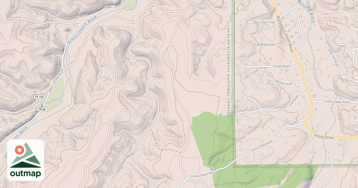 Map of USFS National Forest System Roads {A24C4939-F6F1-4405-8F2F-5BB7EBBF8D7C}