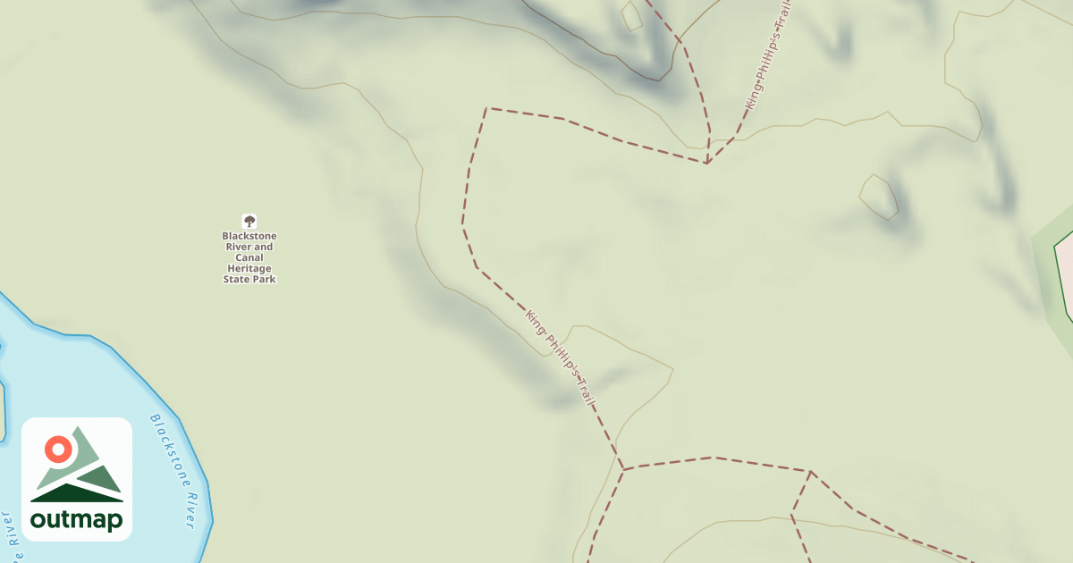 Map of King Phillip's Trail