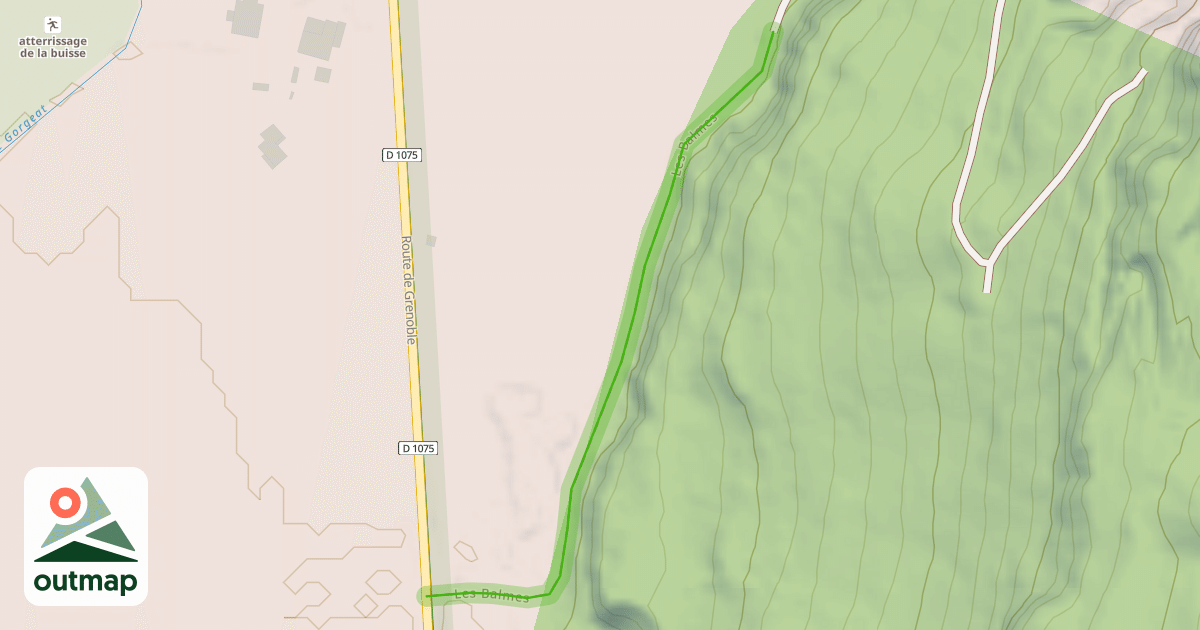 Map of Les Balmes