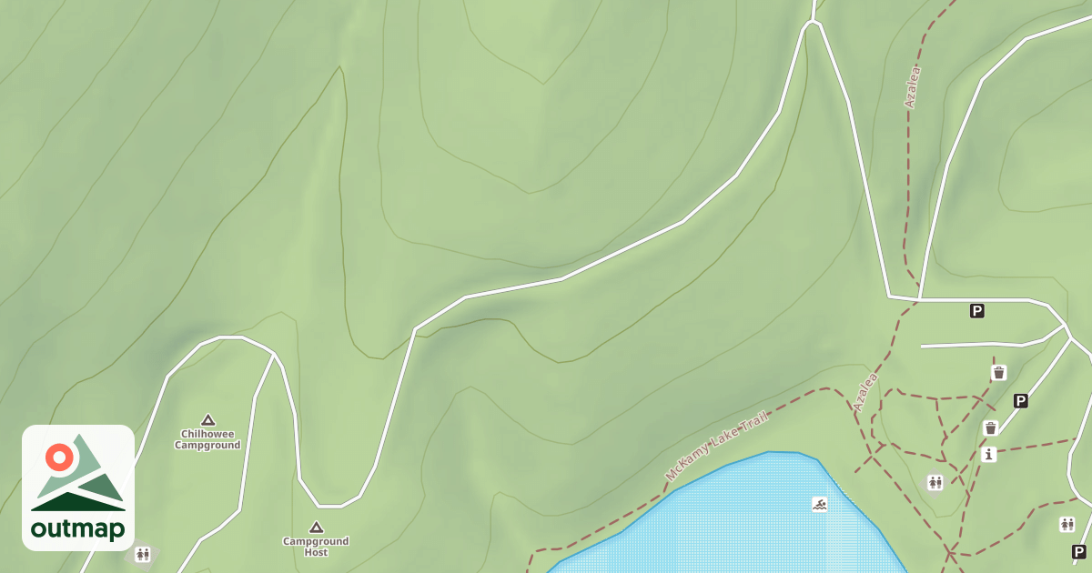Map of CHILHOWEE CAMPING