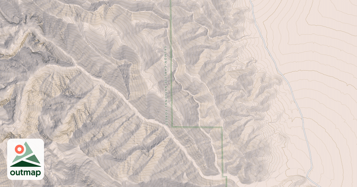 Map of NORTH FORK CEDARVILLE