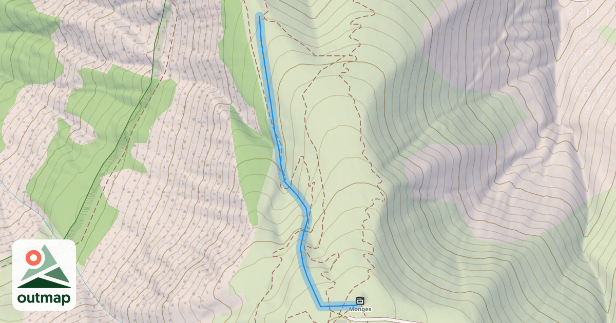 Map of La Crête des Mélèzes
