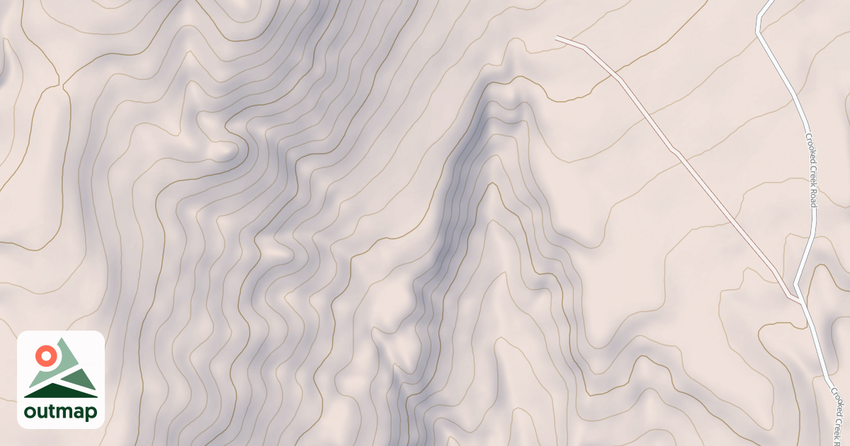 Map of Dandy Mine Road