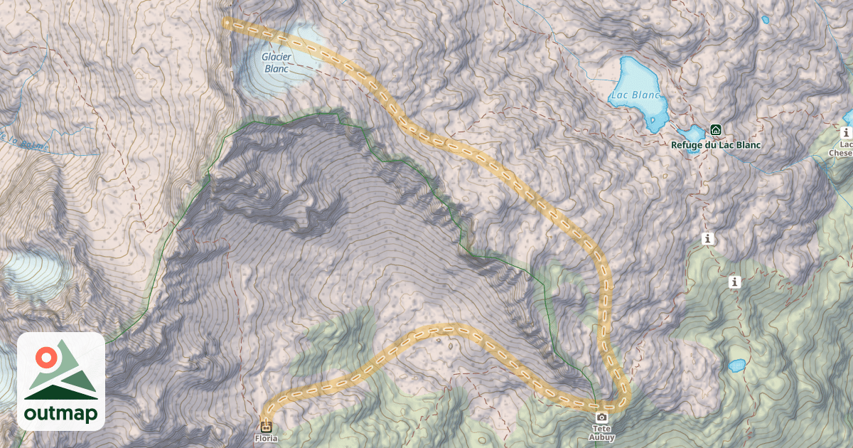Map of Col des Dards — Téléski de la Floria
