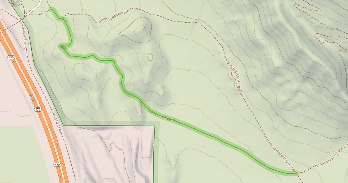 Map preview of Rooney Valley Trail