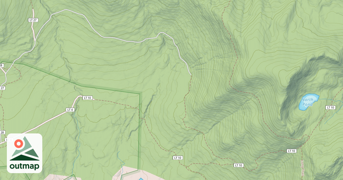 Map of North Pond