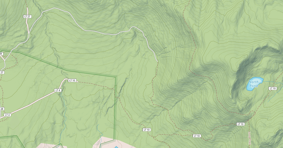 Map preview of North Pond