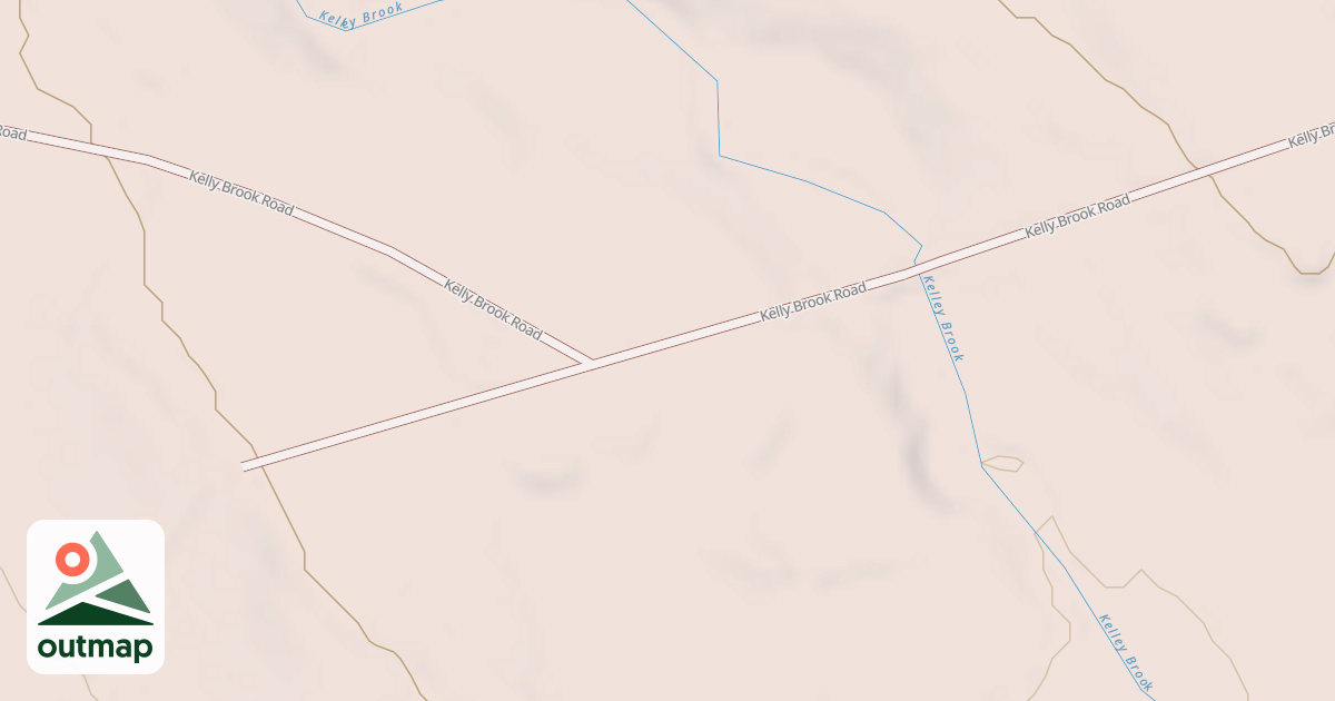 Map of Kelly Brook Road