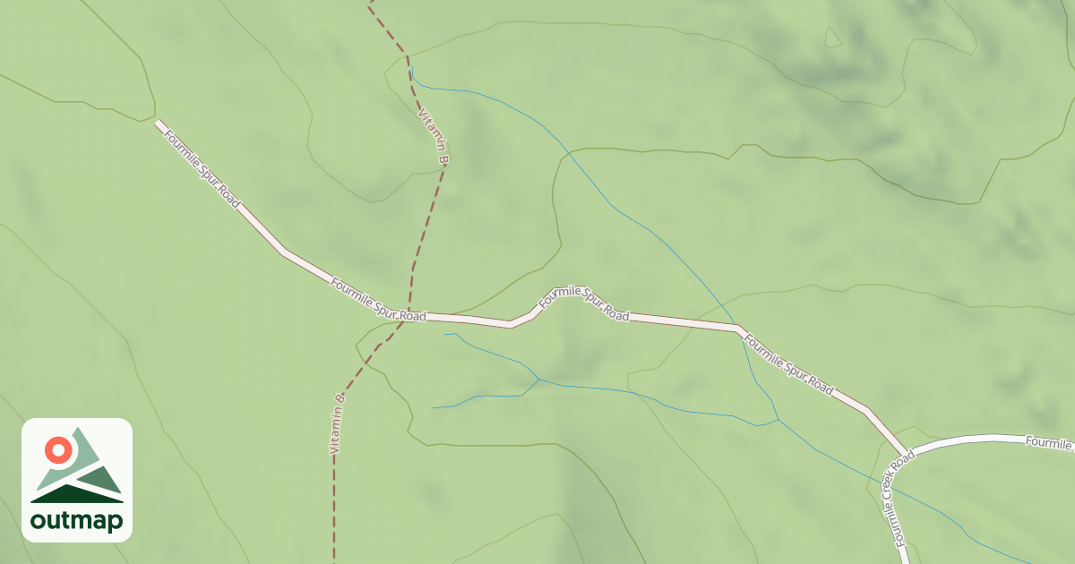 Map of FOURMILE SPUR