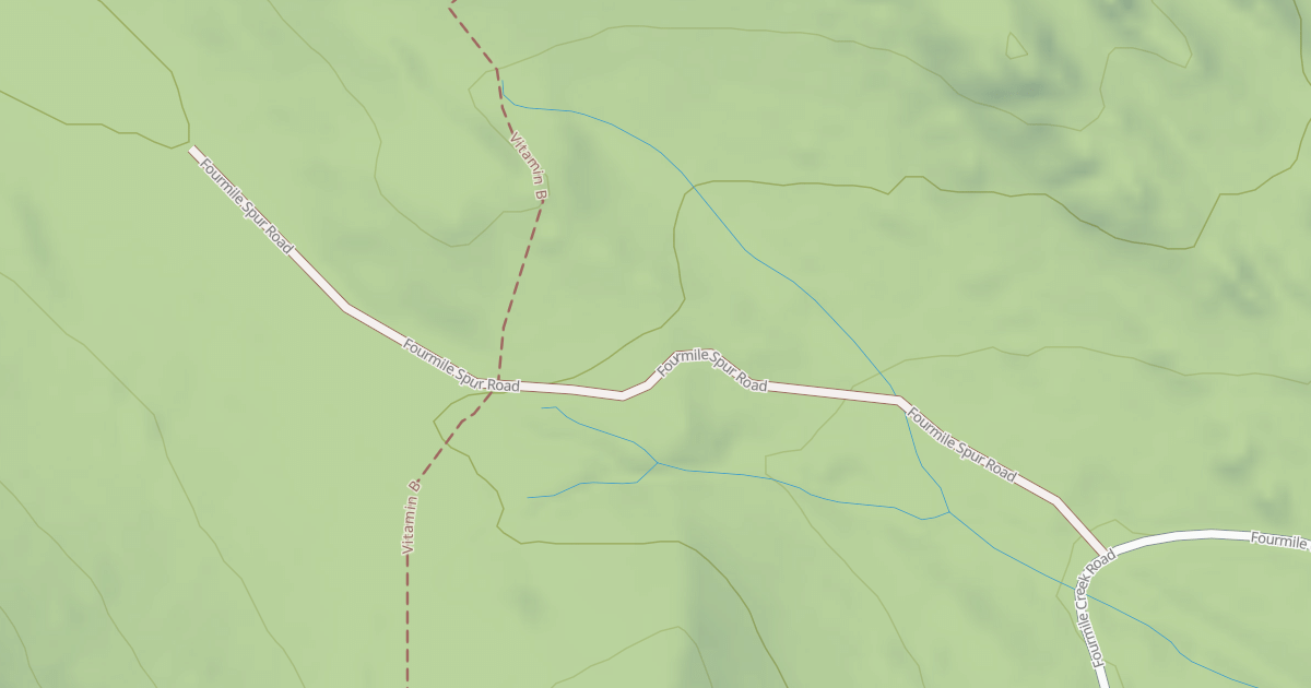 Map preview of FOURMILE SPUR