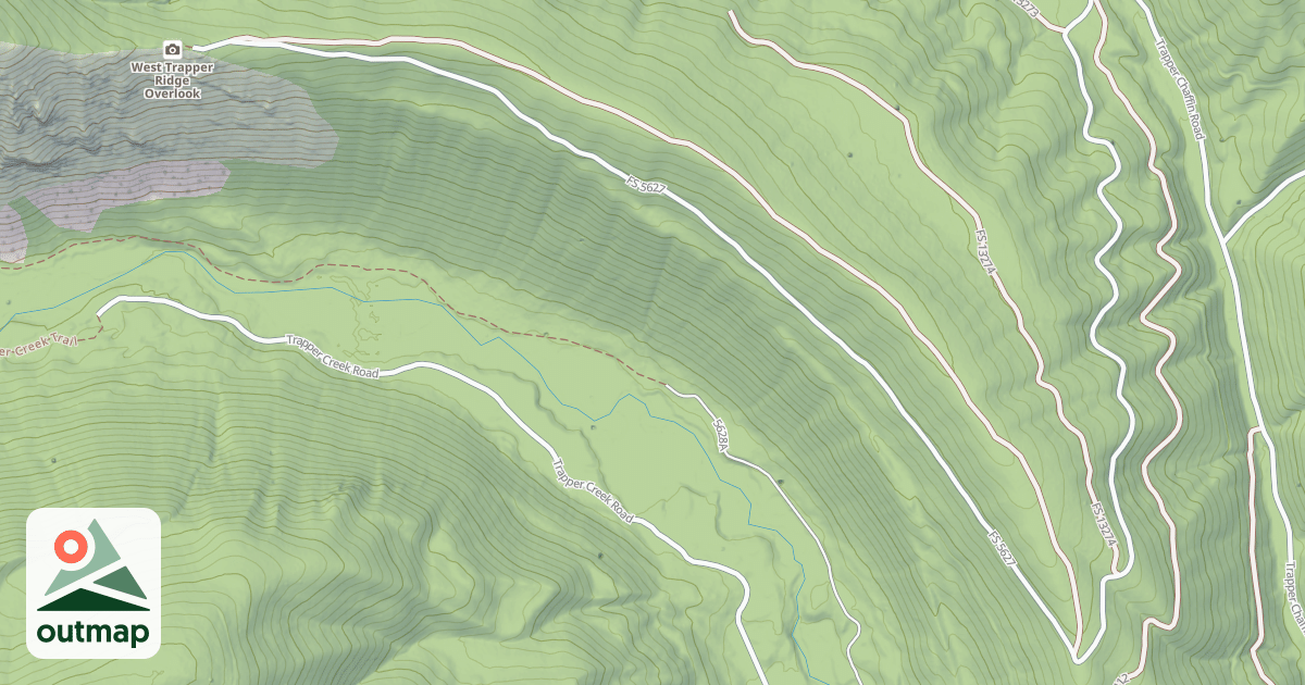 Map of (FDR) LITTLE TRAPPER-TRAPPER