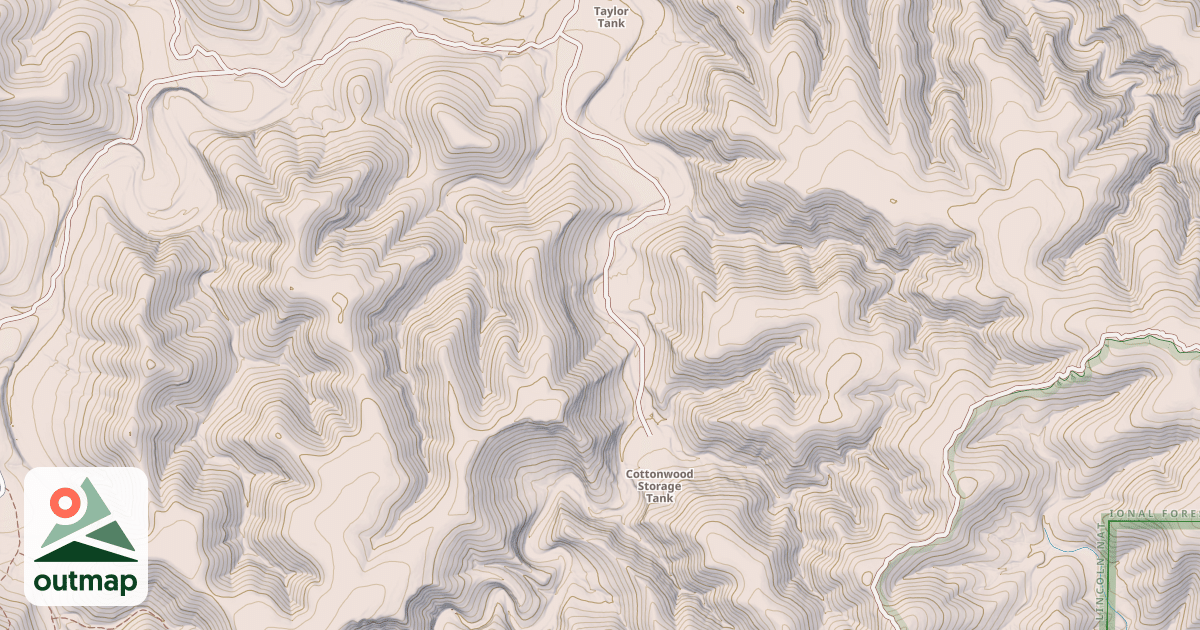 Map of COTTONWOOD