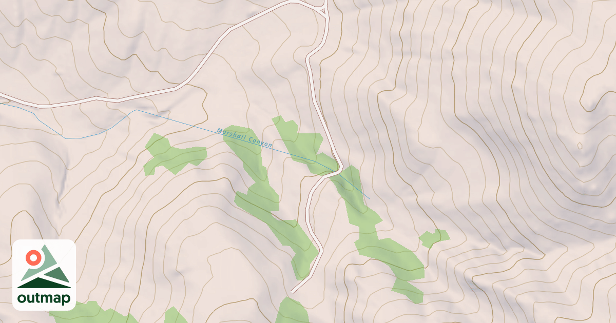 Map of MARSHALL CANYON SPUR