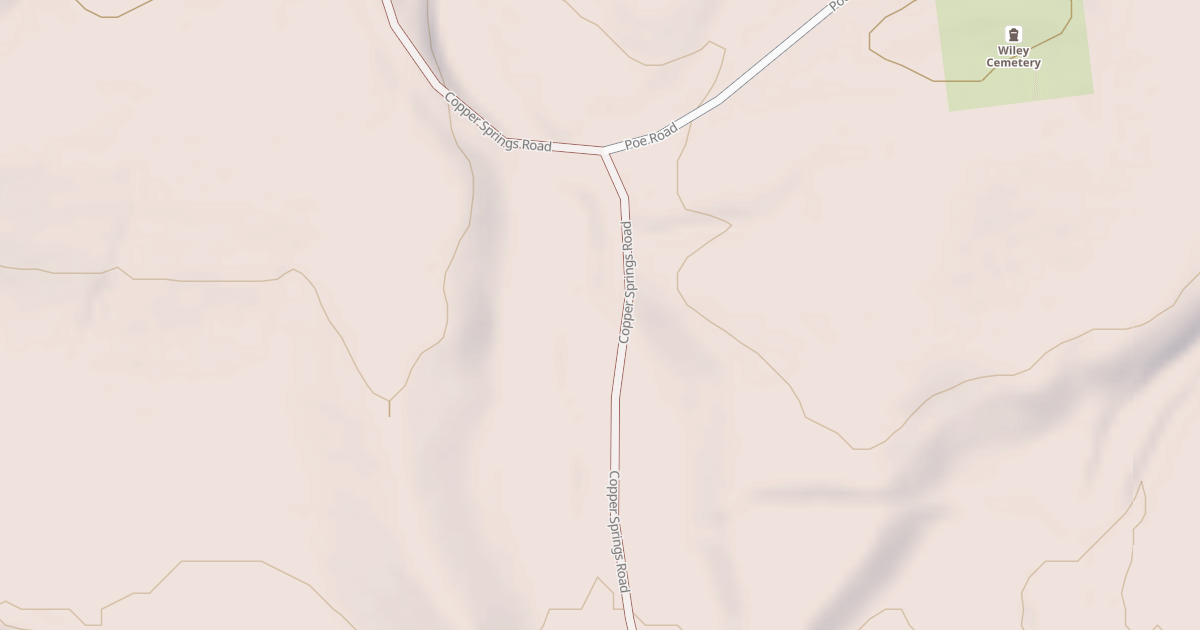 Map preview of POE CREEK DAM