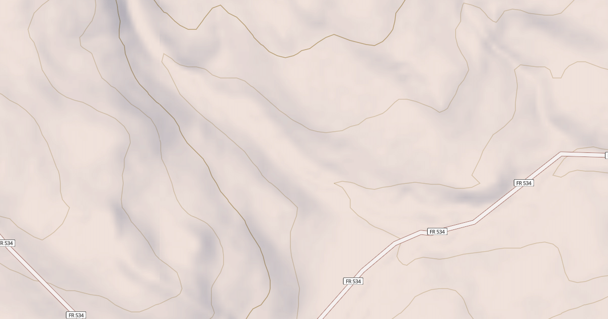 Map preview of USFS Motor Vehicle Use Map Roads {AD43986B-7A1A-4812-8F0E-006B9C91036F}