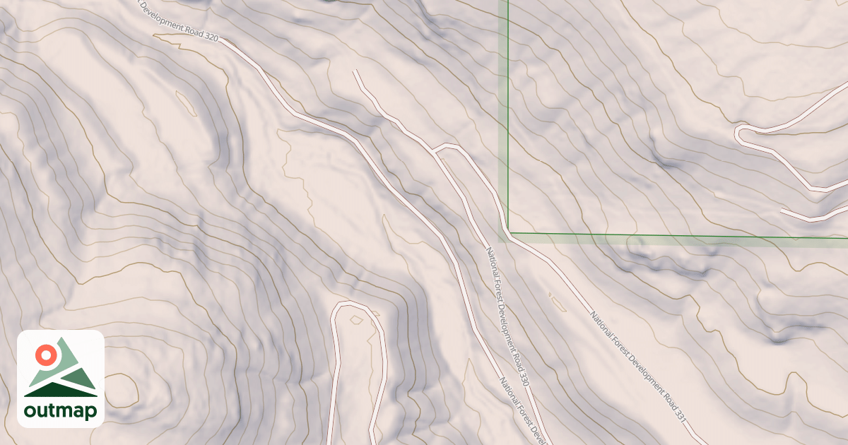 Map of USFS Motor Vehicle Use Map Roads {28A1B3D3-BE03-42F6-A297-017A8BD4BB01}
