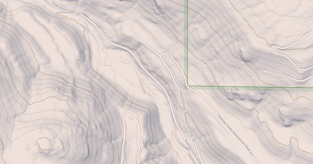 Map preview of USFS Motor Vehicle Use Map Roads {28A1B3D3-BE03-42F6-A297-017A8BD4BB01}
