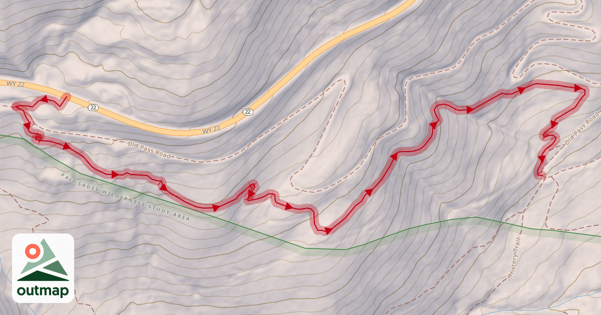 Map of Fuzzy Bunny (Bicycle Only Downhill Only)