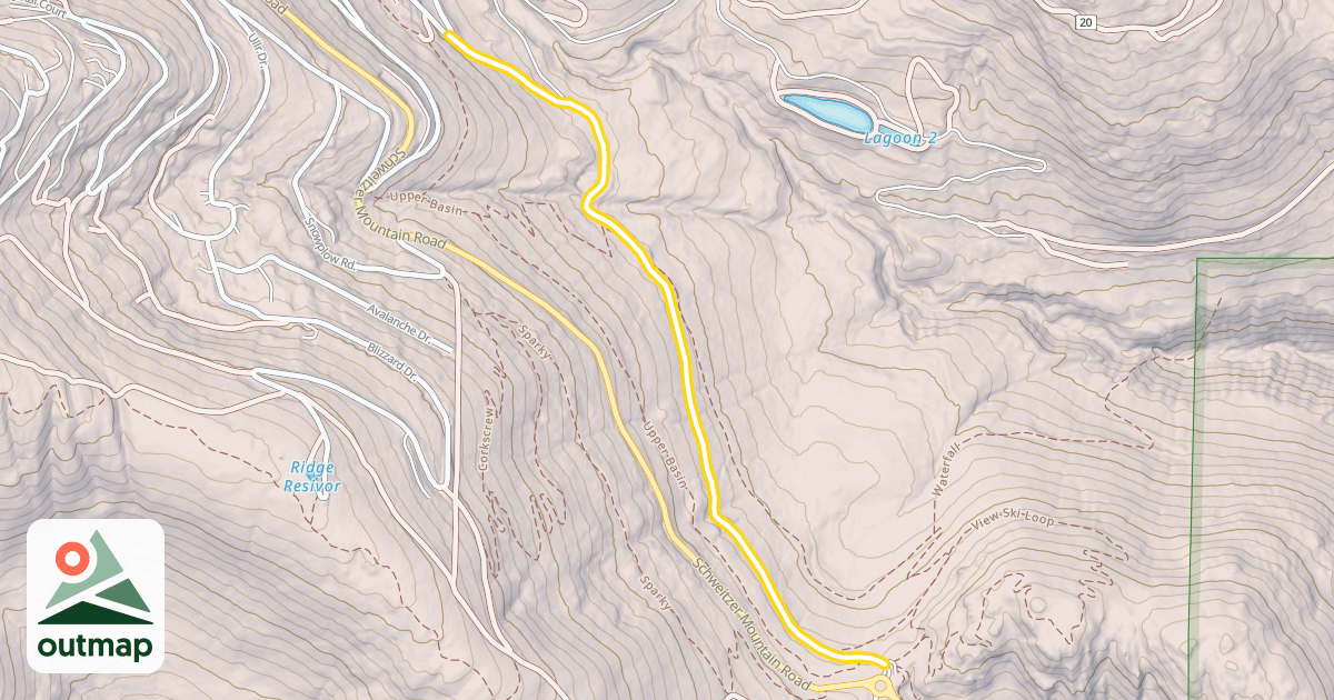 Map of Roundabout Trail