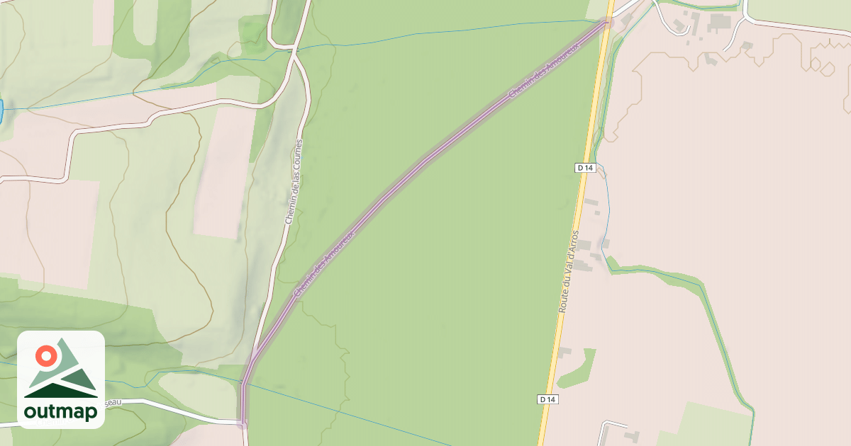 Map of Chemin des Amoureux