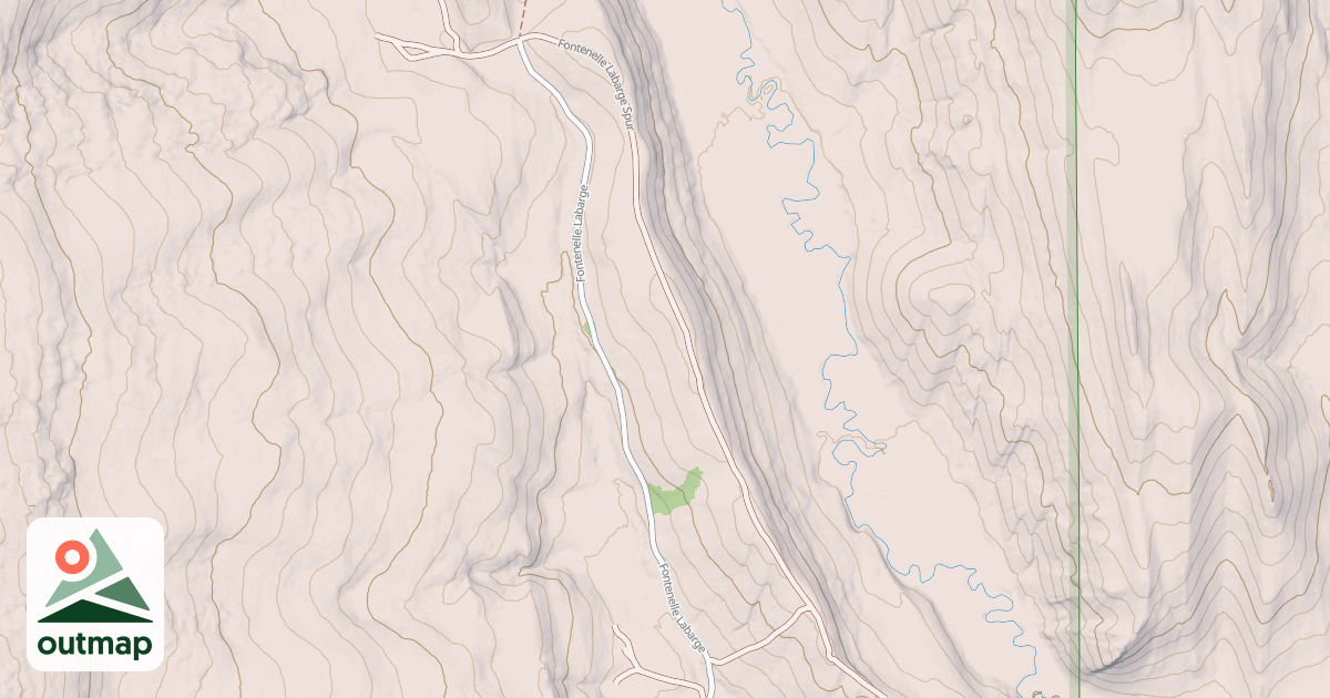 Map of FONTENELLE LABARGE SPUR