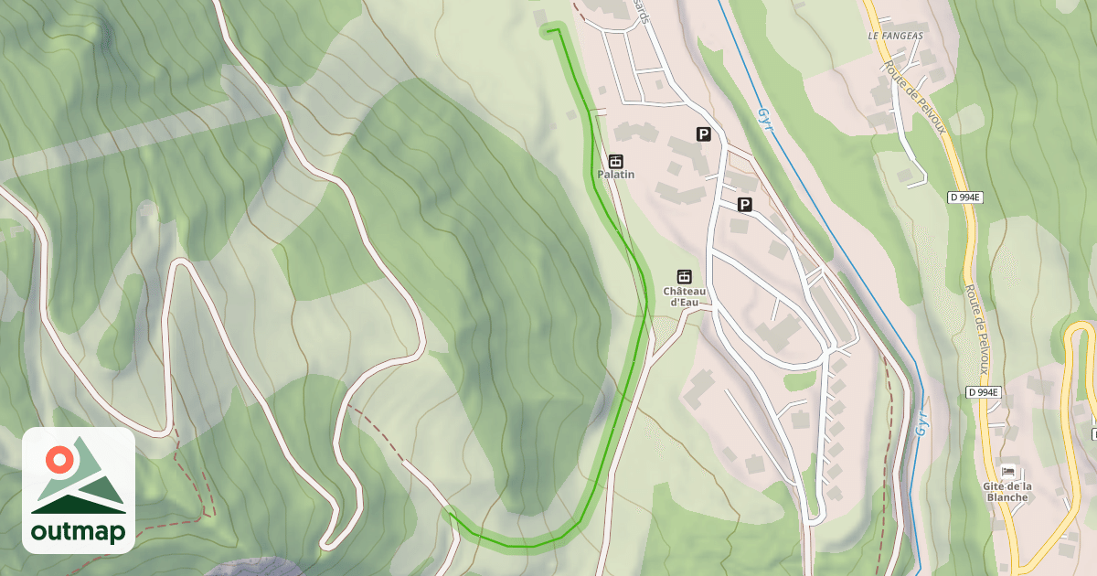 Map of Mur du Château d'eau