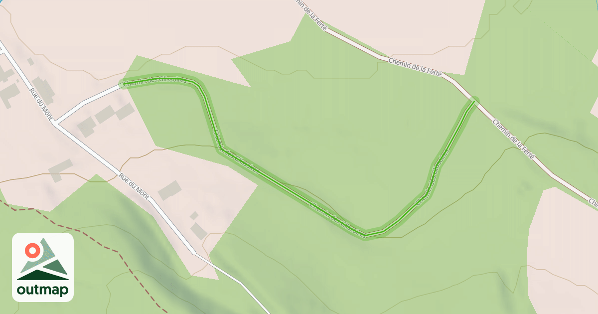 Map of Chemin des Glissoires