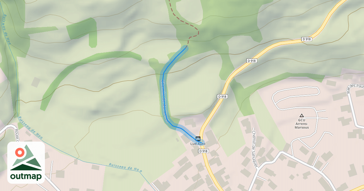 Map of Chemin de Zorberet