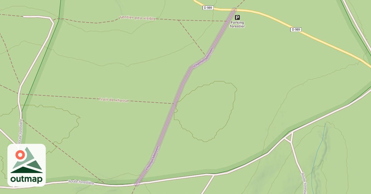 Map of Chemin Mitoyen