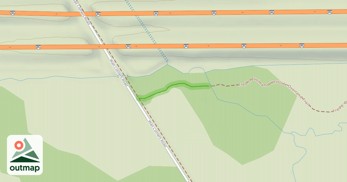 Map of Fred J. Cusimano Westside Overland Trail