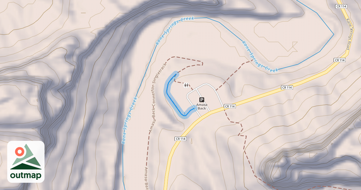 Map of Amasa Back Connector Single Track