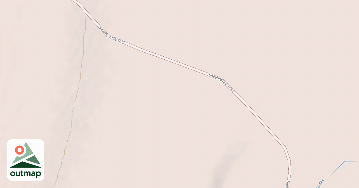 Map of Winter Trail To 70-Mile River Route
