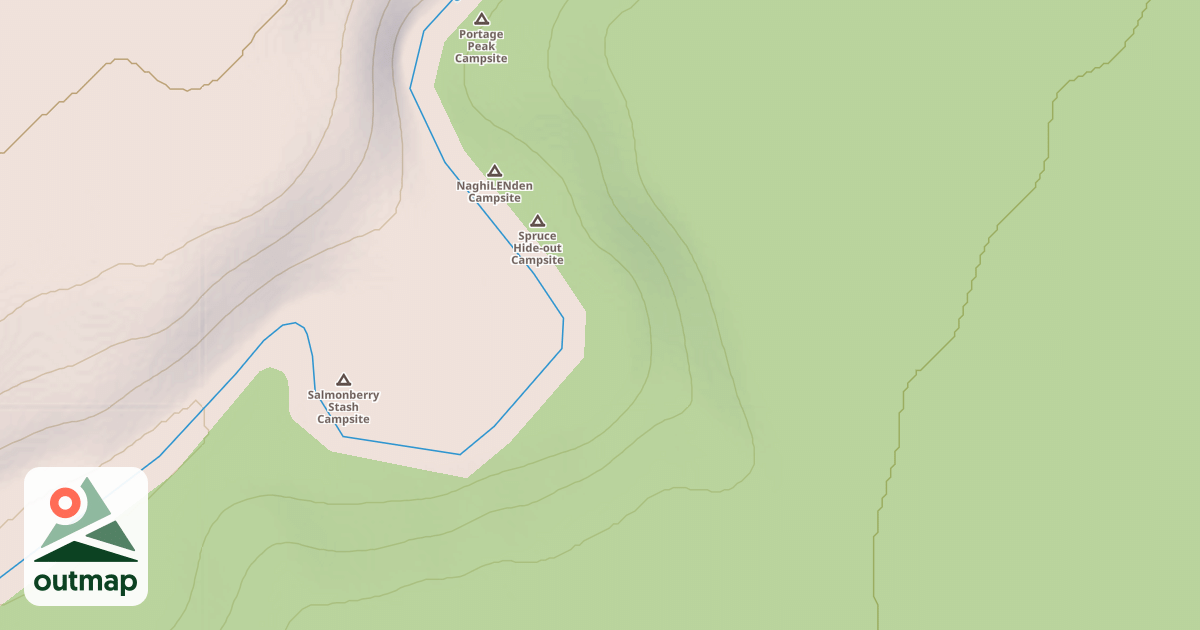 Map of Canyon Lake Portage Trail