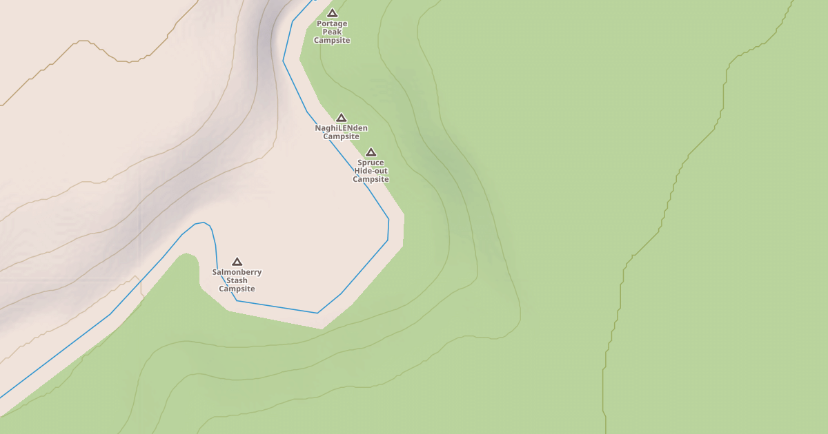 Map preview of Canyon Lake Portage Trail