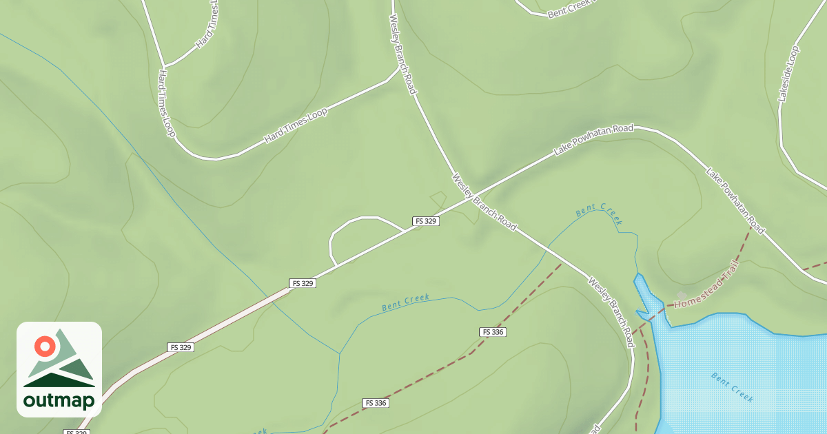 Map of POWHATAN DUMP STATION