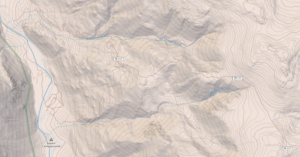Map preview of Graham Creek