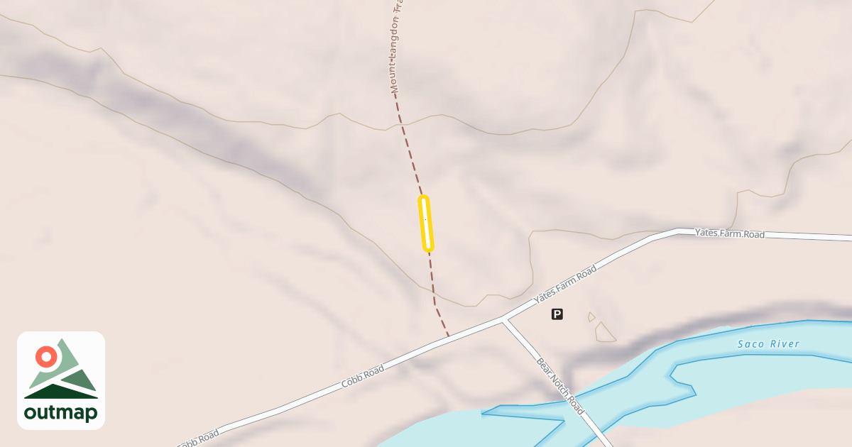Map of Mount Langdon Trail