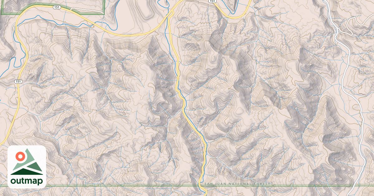 Map of DEEP CANYON