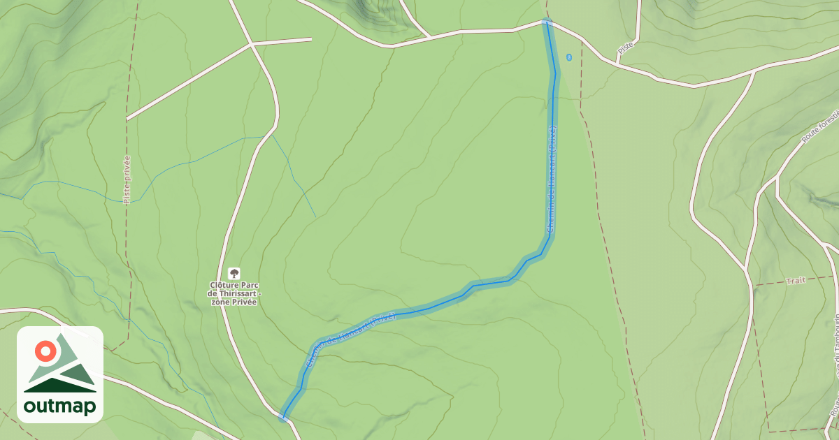Map of Chemin de Hancart (Privé)