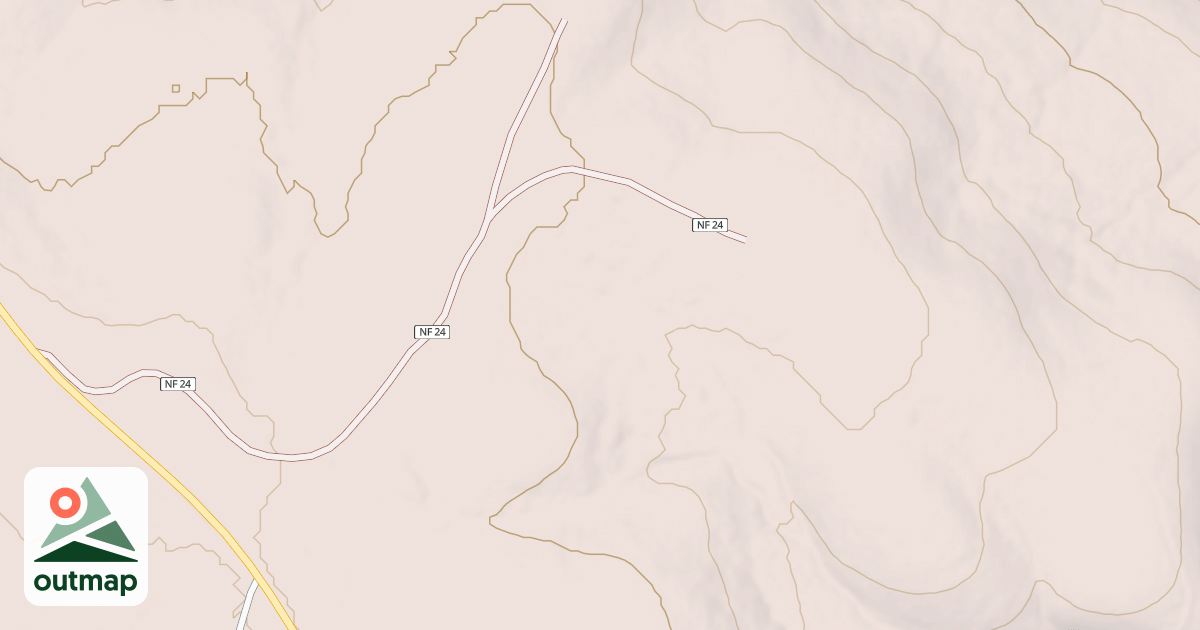 Map of USFS Motor Vehicle Use Map Roads {A4672240-4F8A-460A-A7C9-55DF32D2046F}