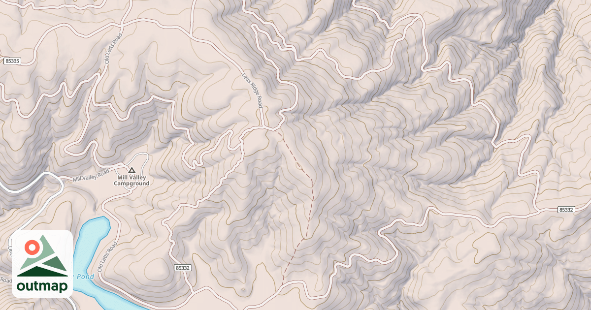 Map of LETTS RIDGE