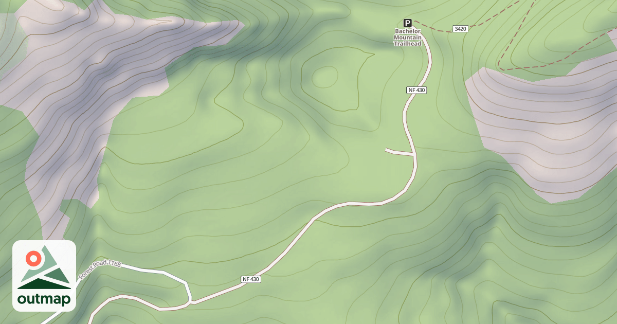Map of COFFIN MOUNTAIN ROAD