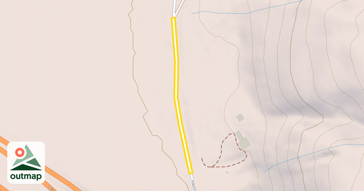 Map of National Forest Development Road 4826