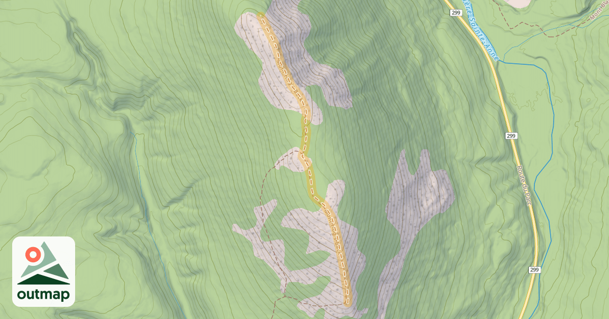 Map of Sentier de la crête