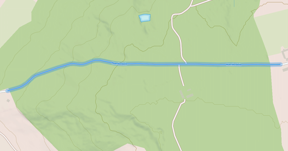 Map preview of Rue du Bois