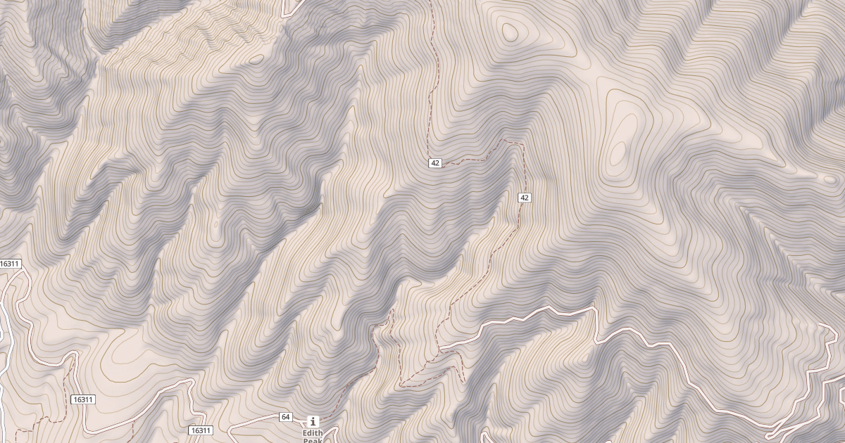 Map preview of EDITH PEAK