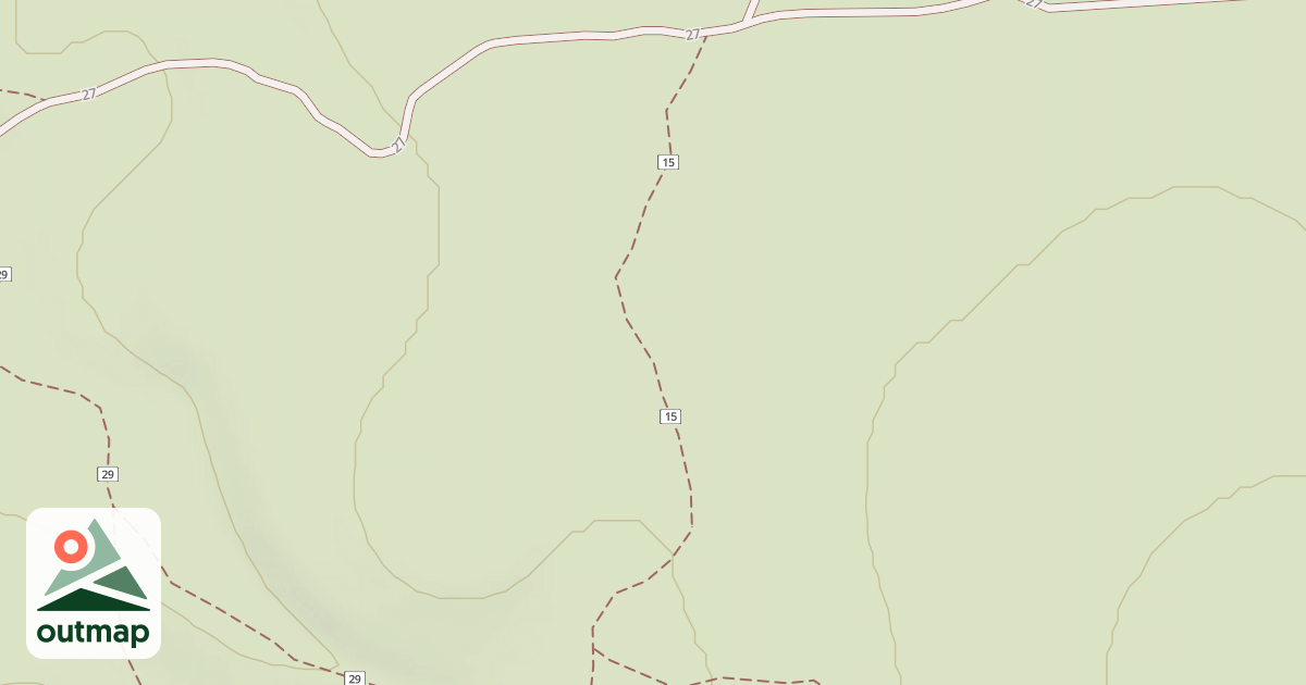 Map of Cline Buttes Tr 15